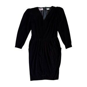 Maggy London | Dresses | Vintage Maggy London Velvet Long Sleeve Dress Size  2 | Poshmark